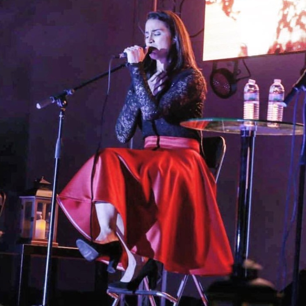 Falda roja